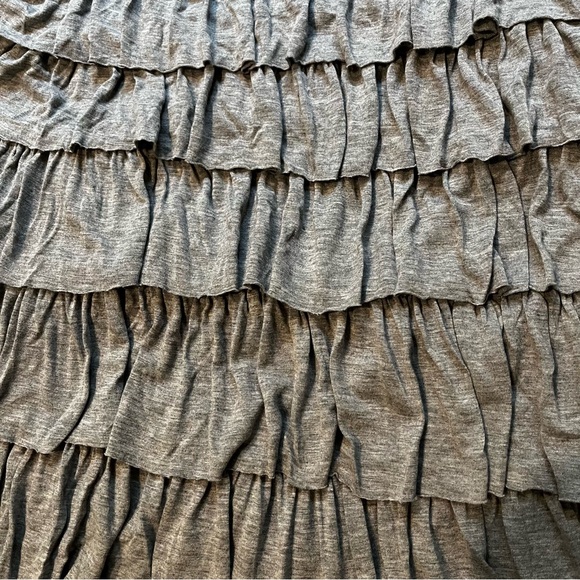 Soft Surroundings Gray Tiered Ruffle Maxi Skirt, Sz Petite S - Picture 12 of 14